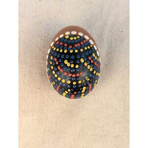 Wooden Painted Musical Percussion Shaker‎ Egg Medium 3"